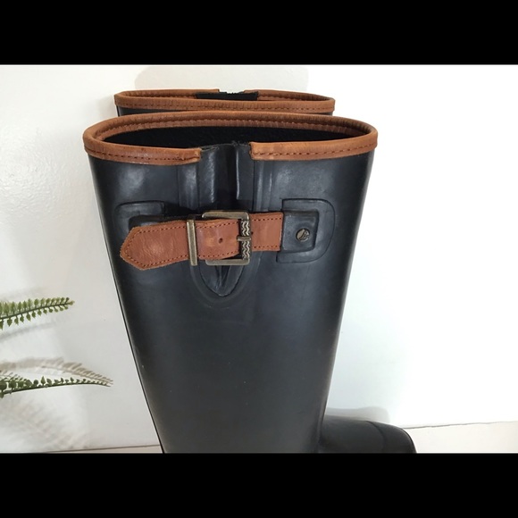 SPERRY TOP SIDER WALKER HAZE RUBBER TALL BOOTS 9 - Picture 6 of 10